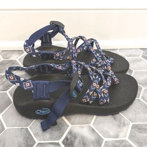 Chaco ZX2 Aztec Southwestern Blue Print Outdoor Hiking Sandals
